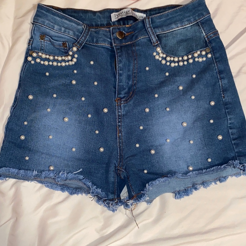 Bedazzled Jean Shorts